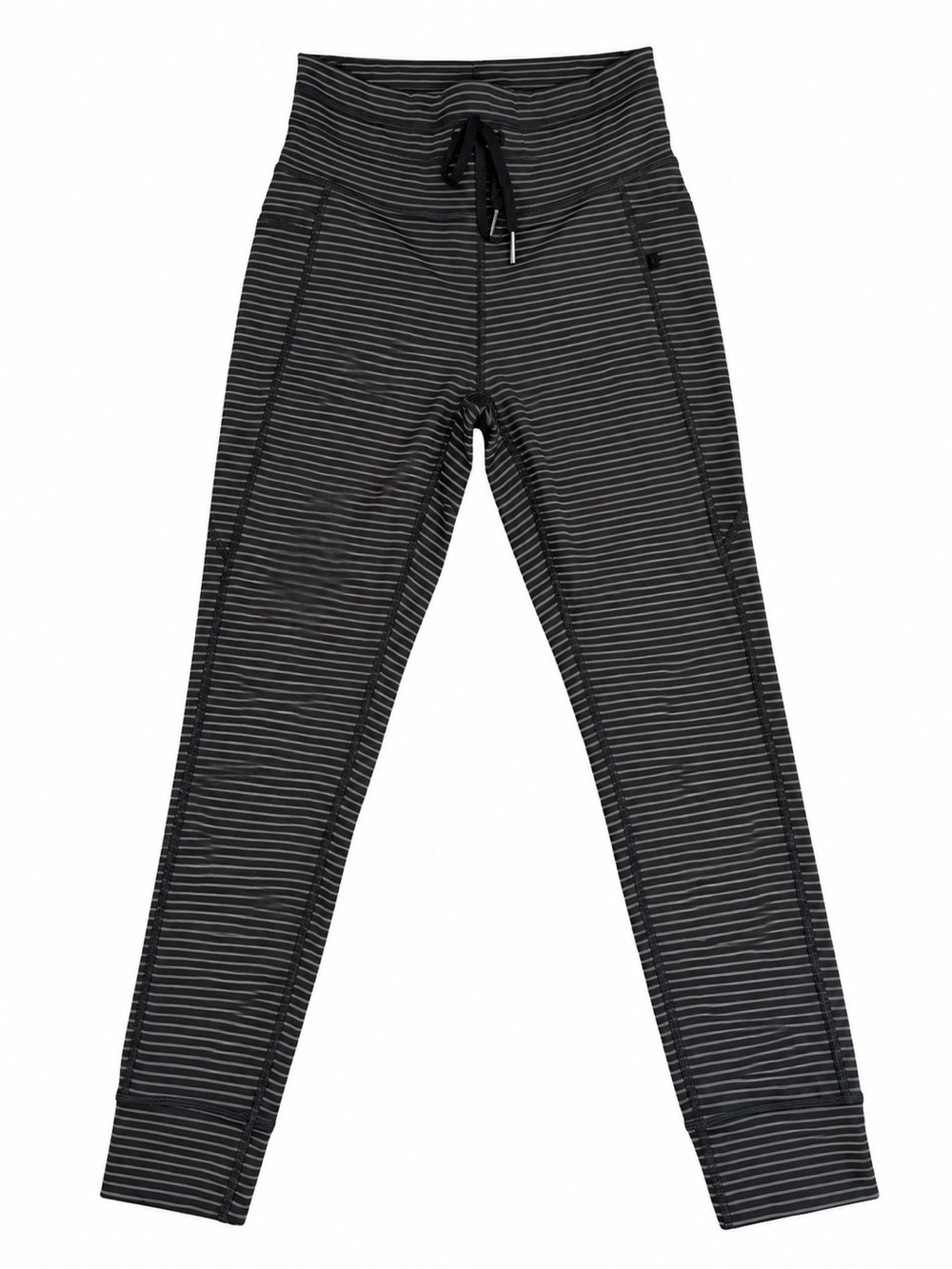 Women’s Halara Black and Gray Striped Active Leggings